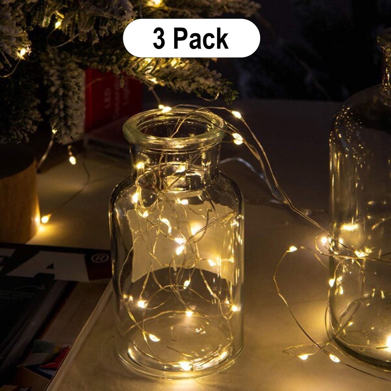 100 LED Outdoor Solar Fairy Lights – 32 Ft Copper Wire for Trees, Railings & Events